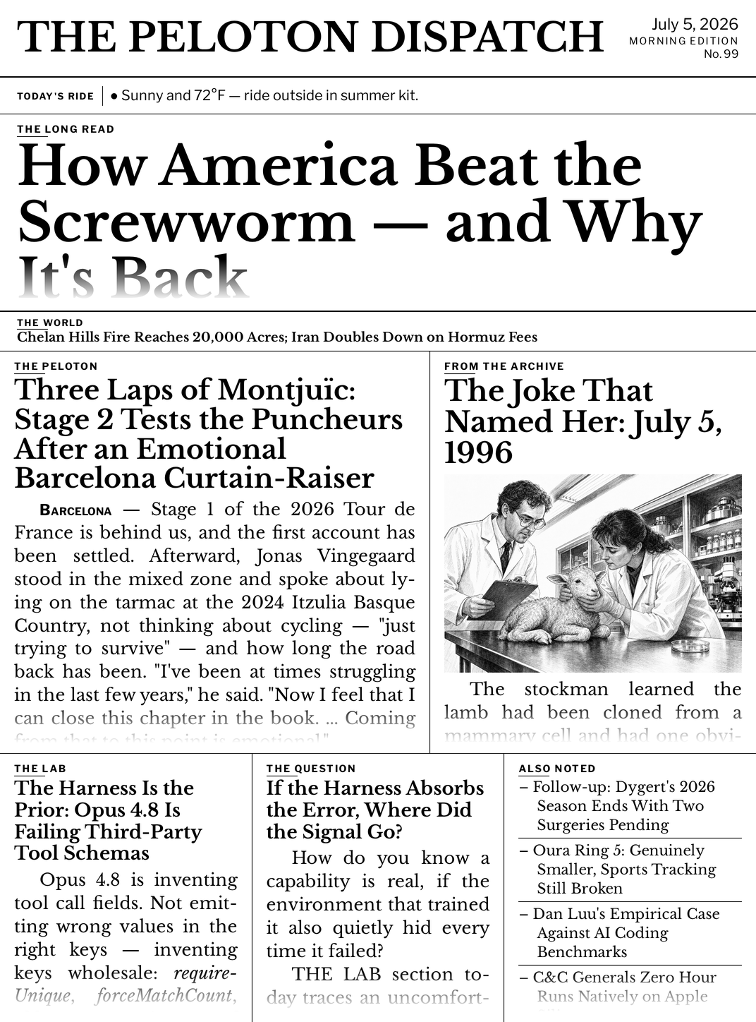 Front page — July 5, 2026